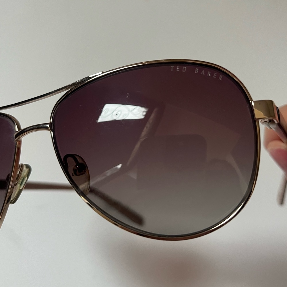 Ted Baker London gold Oliver sunglasses